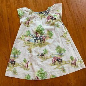 Baby Gap Gray Cotton Horse Dress Size 2T--RARE